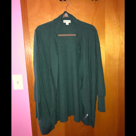 Sweaters - Green cardigan, 3x